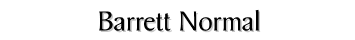 Barrett Normal font